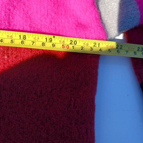 Aqua Size M Pink Red Women's Sweater - Picture 6 of 8